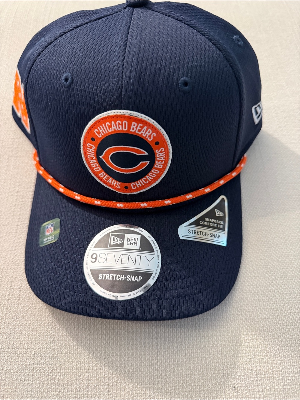 NWT New Era navy and orange Chicago Bears 9FIFTY-style snapback